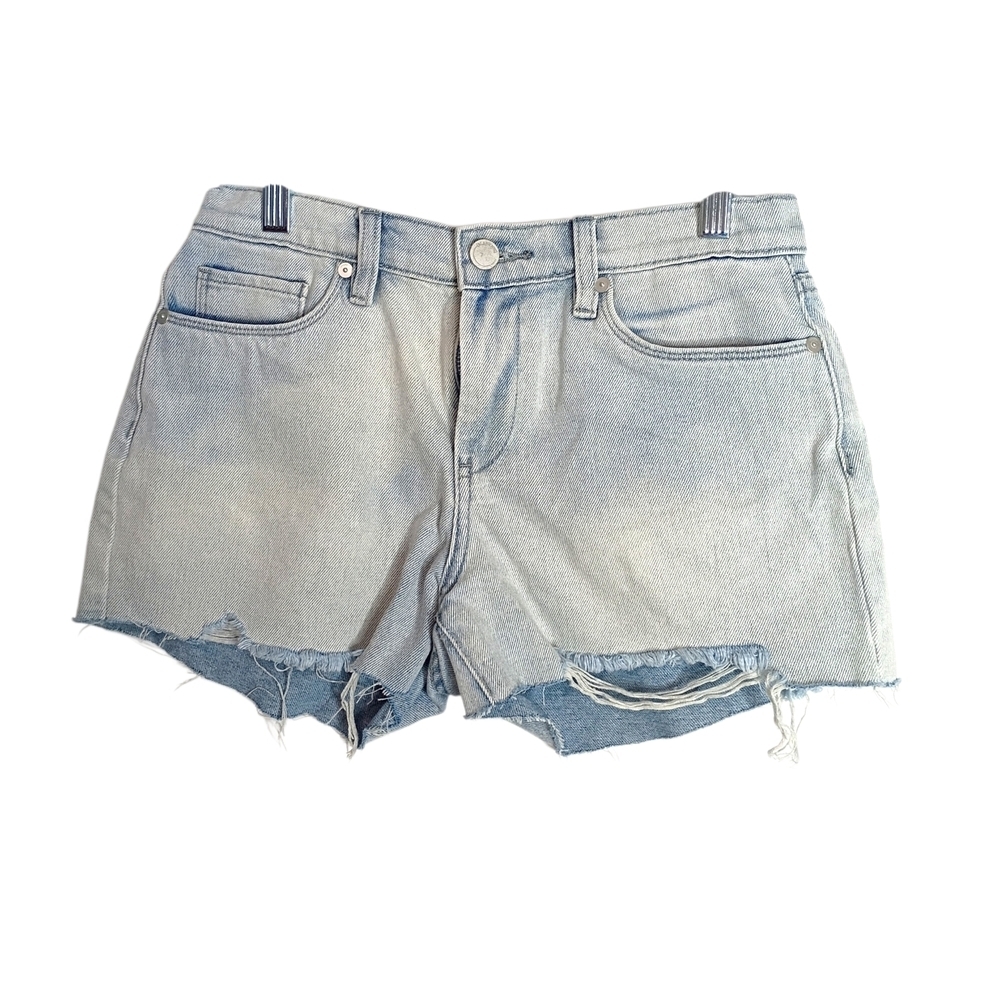Blank NYC Light Wash Distressed Denim Cutoff Shorts - Light Blue - Size 27